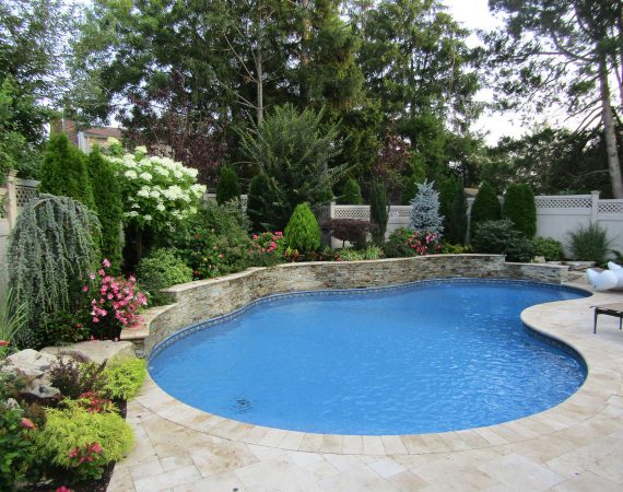 Stunning Backyard swimming pool from Paccione Landscaping