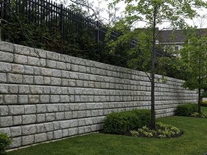 High retaining walls by Paccione & Sons