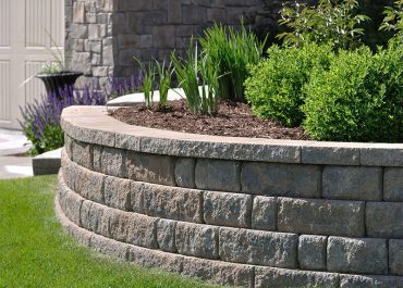 retaining wall by Paccione & Sons