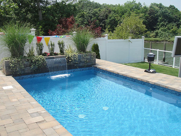 Custom pool design and landscaping from Paccione & Sons