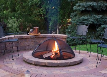 outdoor fireplace