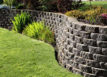 retaining wall by Paccione & Sons